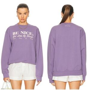 Sporty and Rich Be Nice Crewneck Sweatshirt